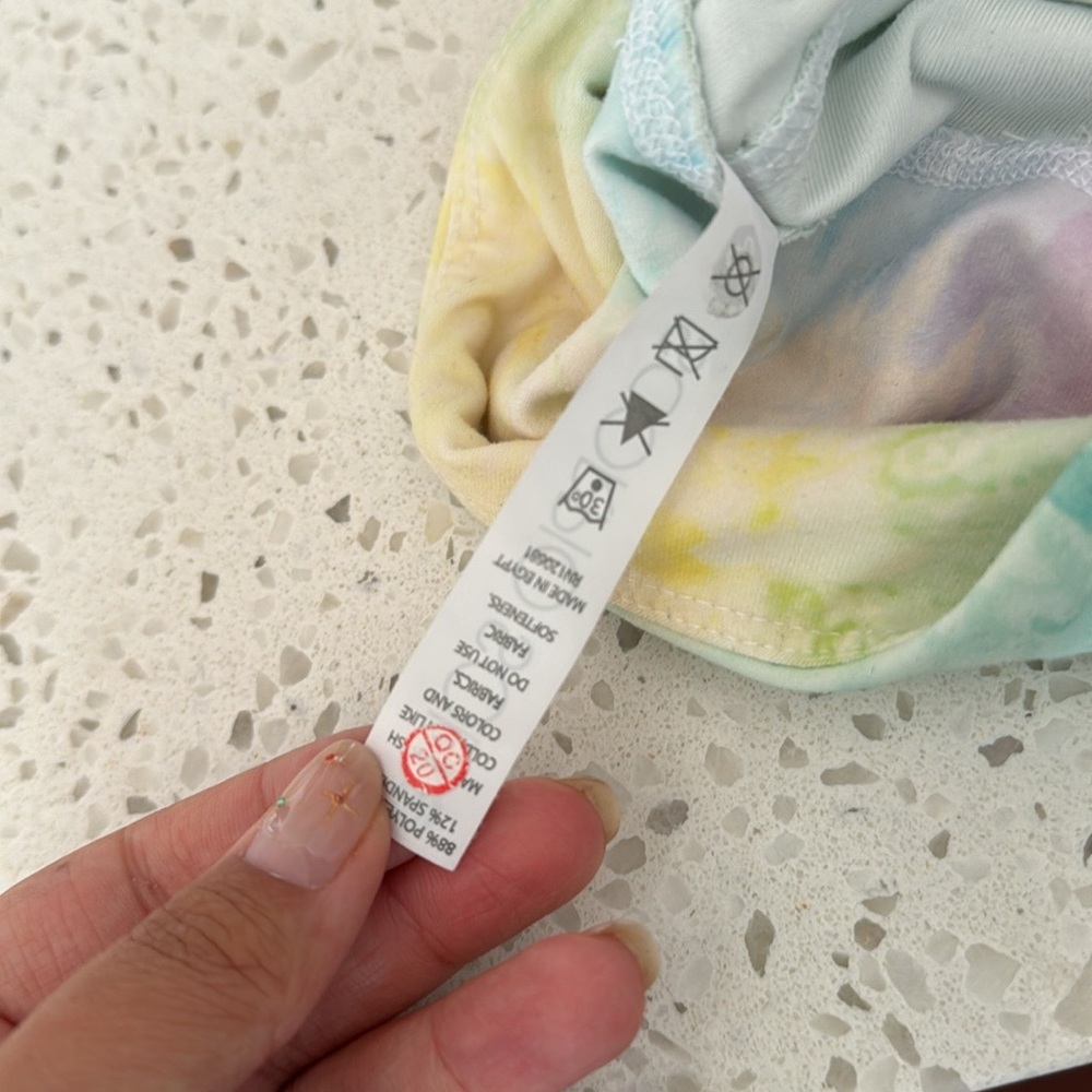 Pastel Tye Dye Bike shorts - Picture 4 of 4